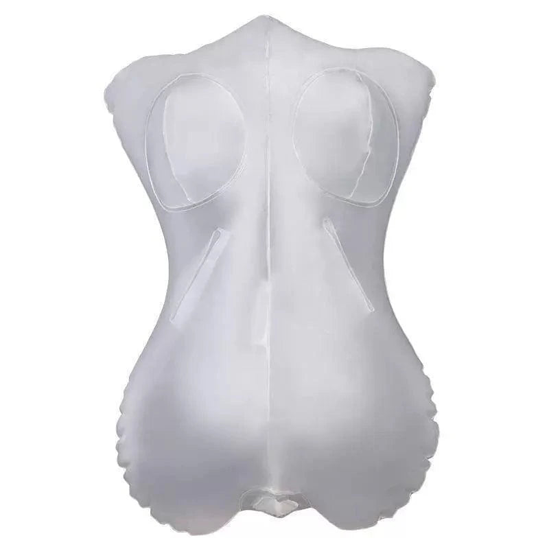 PVC Inflatable Female Half-body Toroso Transparent Model 5 PVC Inflatable Female Half-body Toroso Transparent Model