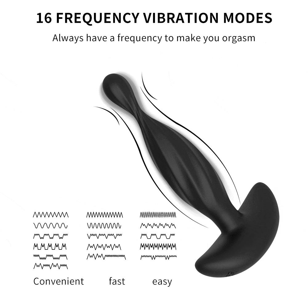 Anal Plug Vibrator Male Prostate Massager G-spot Masturbator 3 Anal Plug Vibrator Male Prostate Massager G-spot Masturbator
