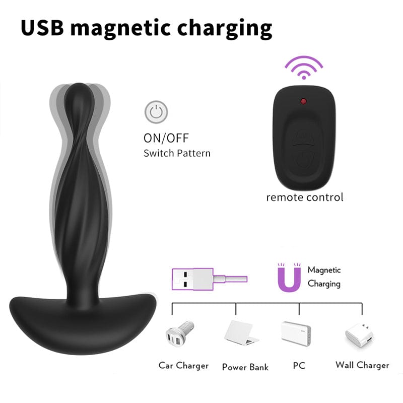 Anal Plug Vibrator Male Prostate Massager G-spot Masturbator 5 Anal Plug Vibrator Male Prostate Massager G-spot Masturbator