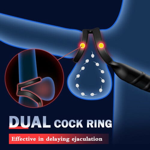Double Lock Ring Sperm Prostate Massager Remote Control Anal Plug 3 Double Lock Ring Sperm Prostate Massager Remote Control Anal Plug