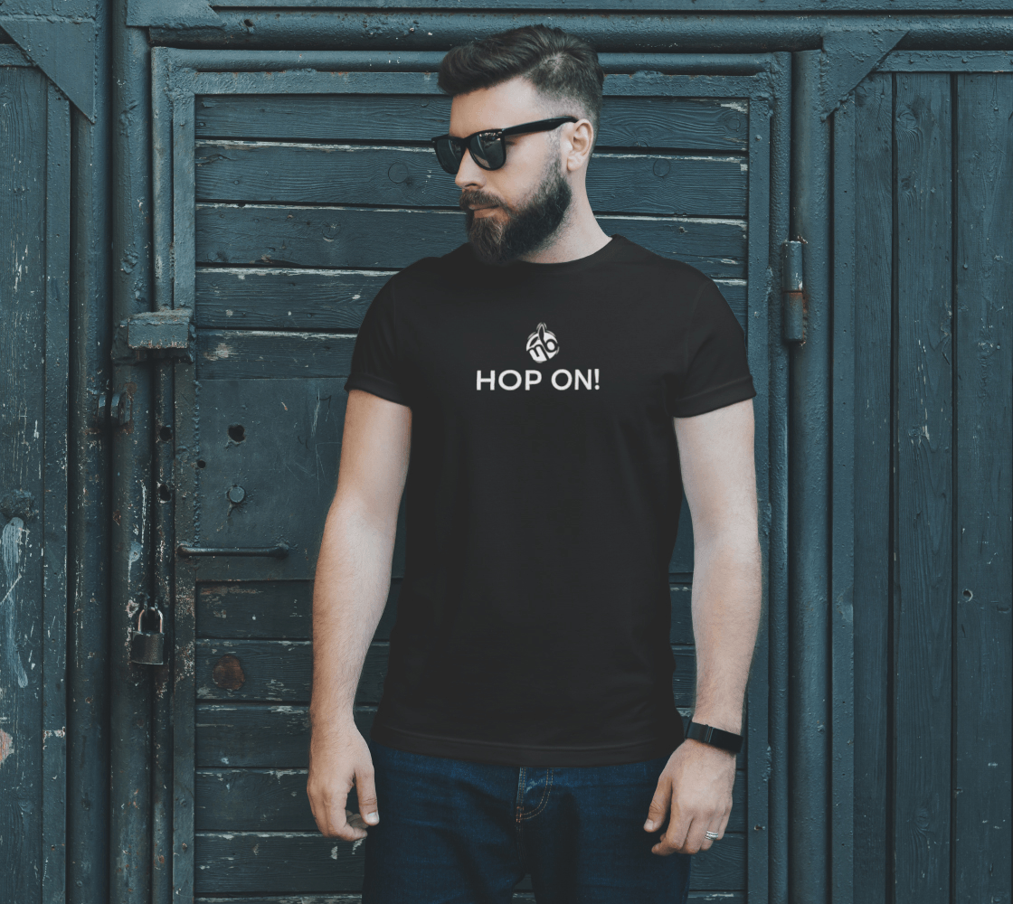 Hop On! Unisex Logo Tee 4 Hop On! Unisex Logo Tee