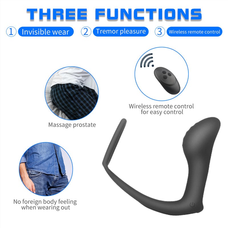 Prostate Massager Anal Vibrator Male Delay Ejaculation Ring Anal Plug Prostate Stimulator Cock Rings 6 Prostate Massager Anal Vibrator Male Delay Ejaculation Ring Anal Plug Prostate Stimulator Cock Rings