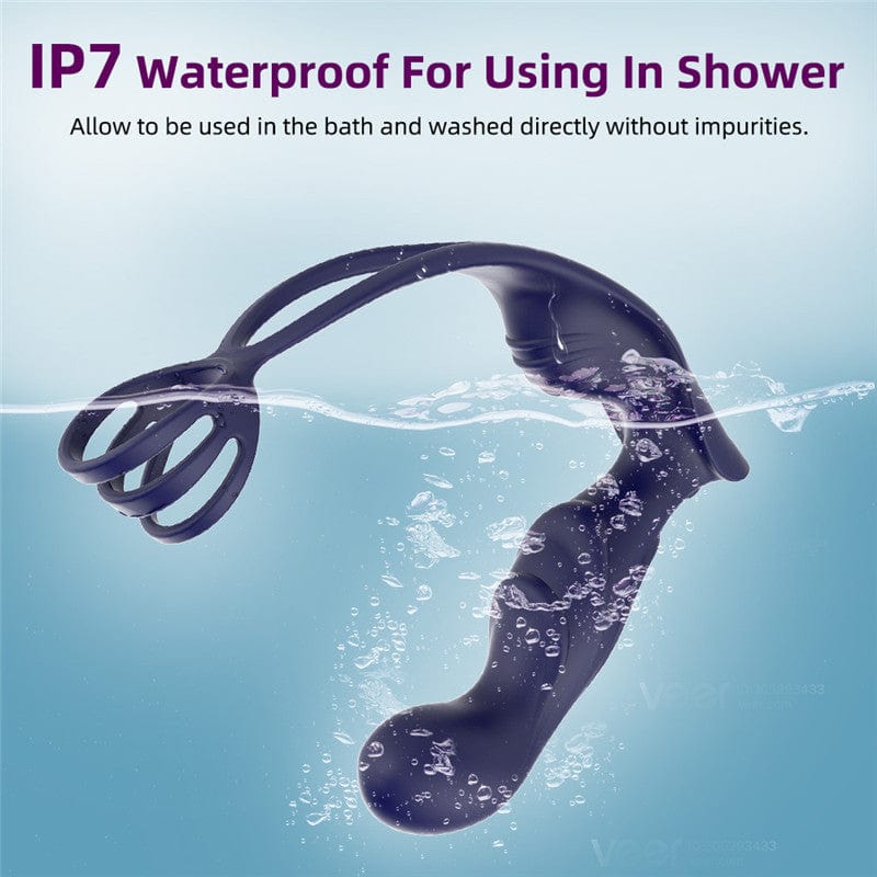 Lurevibe - Wireless Remote Control Male Prostate Vibrating Massager Cock Ring 4 Lurevibe - Wireless Remote Control Male Prostate Vibrating Massager Cock Ring