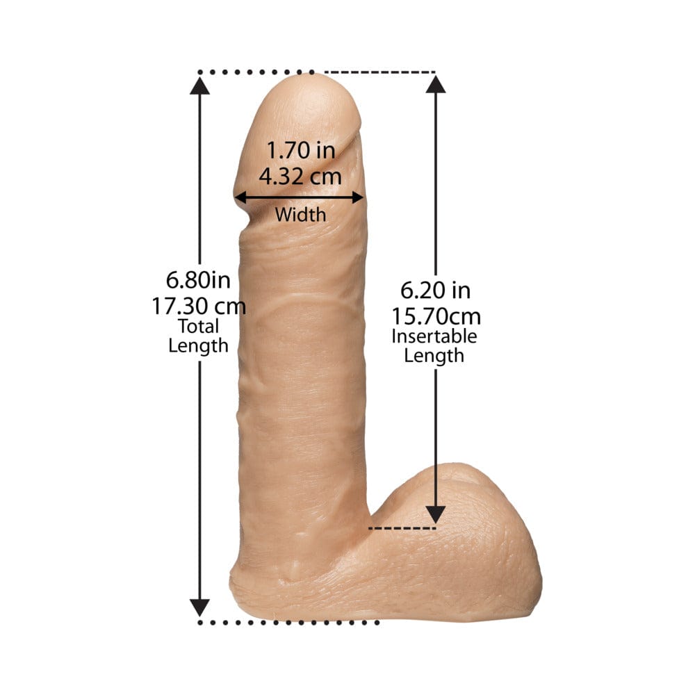 Vac-U-Lock - 6 Inch UR3 Cock White 4 Vac-U-Lock - 6 Inch UR3 Cock White
