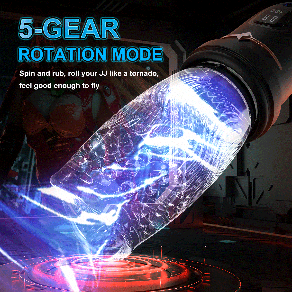 Lurevibe - 4.0 Version Male Rose Toy Thrusting Rotating Vibrating Oral Sex Penis Stroker 4 Lurevibe - 4.0 Version Male Rose Toy Thrusting Rotating Vibrating Oral Sex Penis Stroker