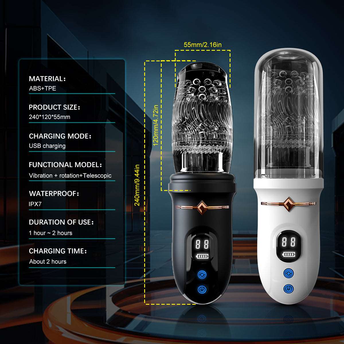 Lurevibe - 4.0 Version Male Rose Toy Thrusting Rotating Vibrating Oral Sex Penis Stroker 7 Lurevibe - 4.0 Version Male Rose Toy Thrusting Rotating Vibrating Oral Sex Penis Stroker