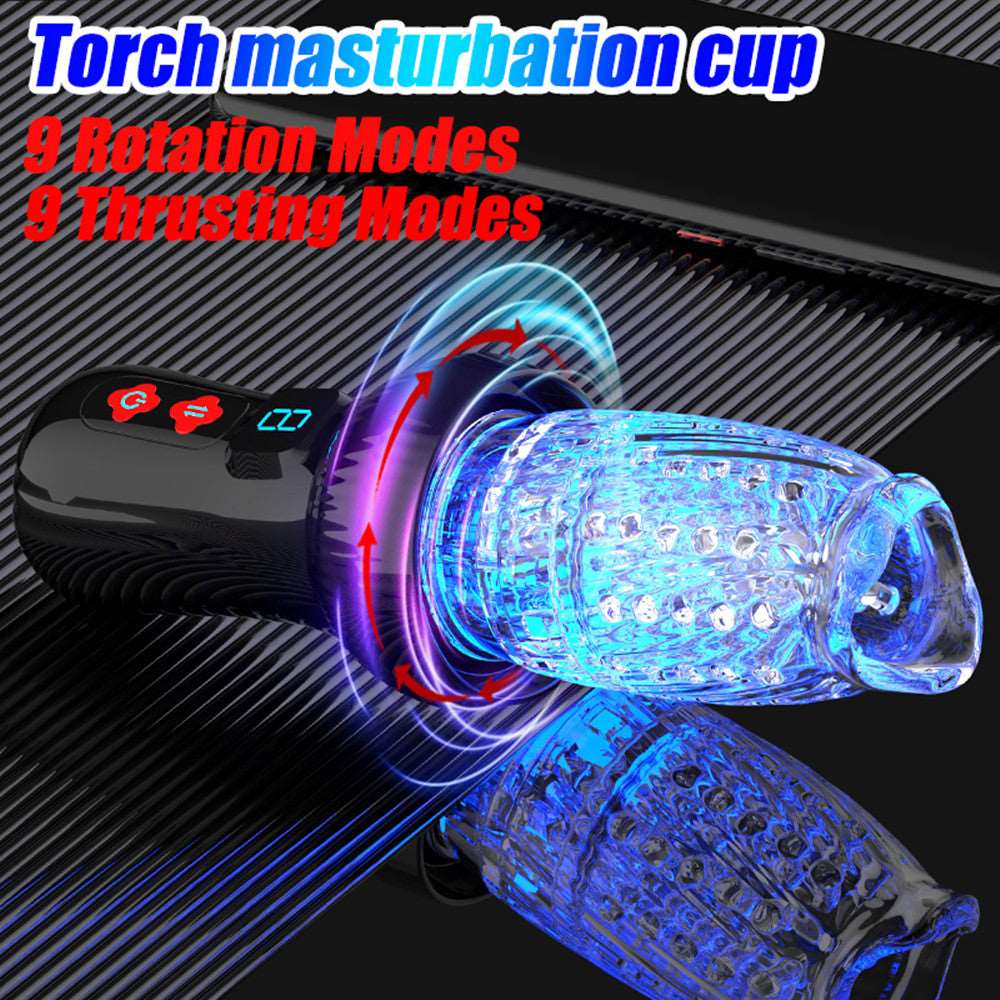 Lurevibe - Gawk Gawk 6000 4.0 Version Torch 9 *9 Thrusting Rotating Penis Stroker Male Rose Toy 3 Lurevibe - Gawk Gawk 6000 4.0 Version Torch 9 *9 Thrusting Rotating Penis Stroker Male Rose Toy