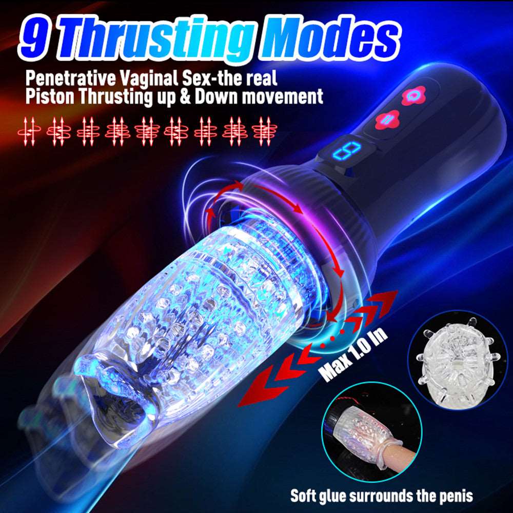 Lurevibe - Gawk Gawk 6000 4.0 Version Torch 9 *9 Thrusting Rotating Penis Stroker Male Rose Toy 5 Lurevibe - Gawk Gawk 6000 4.0 Version Torch 9 *9 Thrusting Rotating Penis Stroker Male Rose Toy