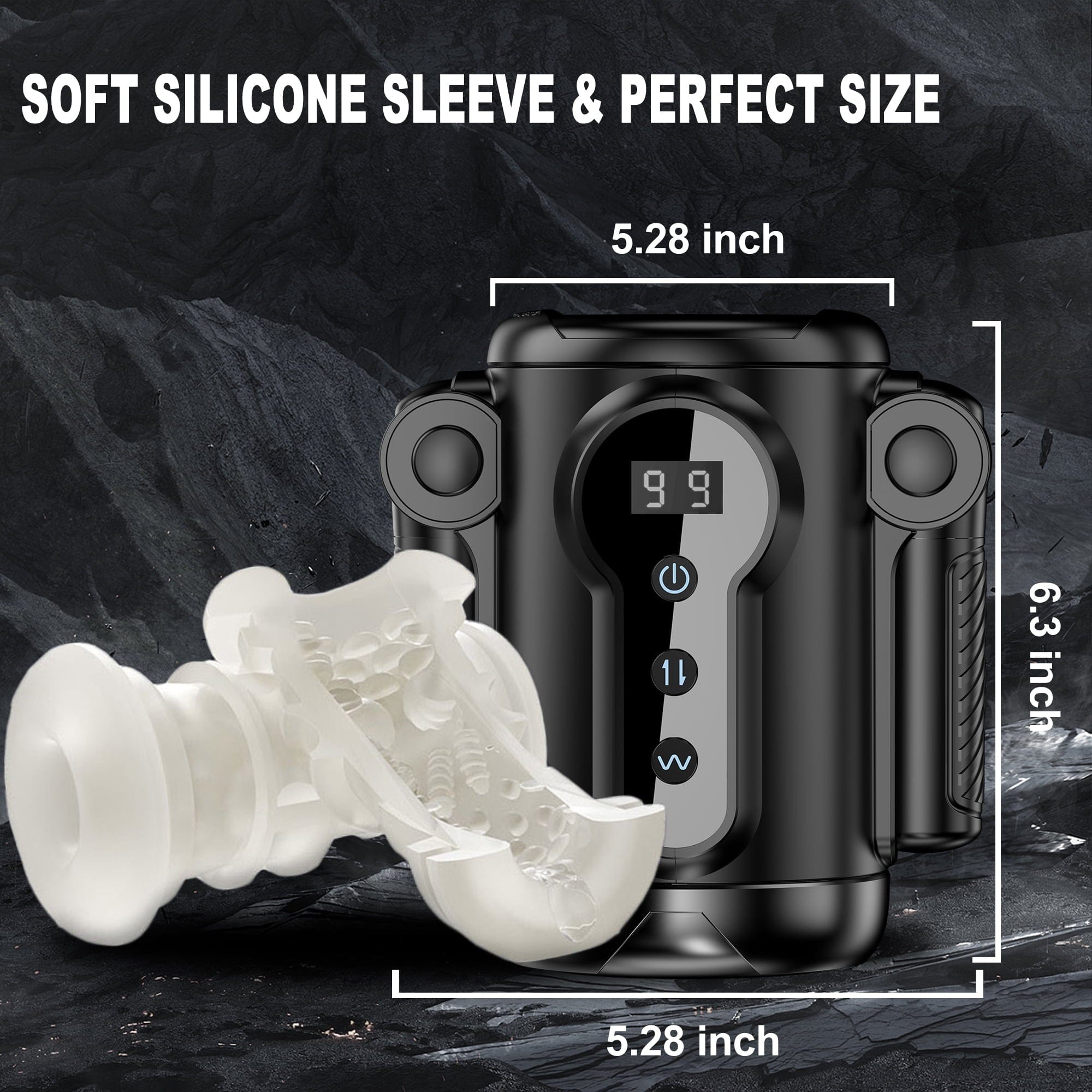 Telescopic Vibrating Male Masturbator for Man: Game Cup Pulse 5 Telescopic Vibrating Male Masturbator for Man: Game Cup Pulse