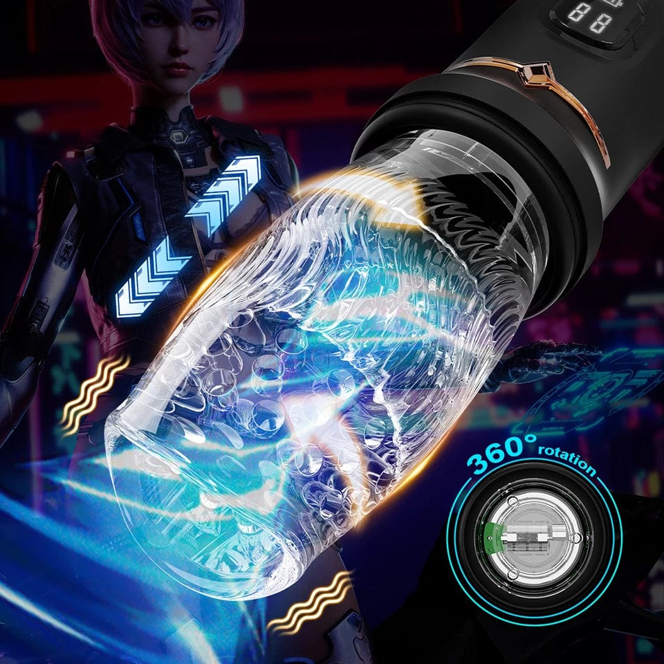 Lurevibe - Gawk Gawk 9000 LED Automatic Electric Piston Rotating Sucker Male Blowjob Masturbator 4 Lurevibe - Gawk Gawk 9000 LED Automatic Electric Piston Rotating Sucker Male Blowjob Masturbator