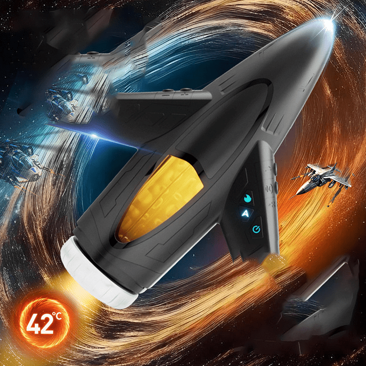 Jet Fighter Retractable Vibrating Heated Male Masturbator 5 Jet Fighter Retractable Vibrating Heated Male Masturbator