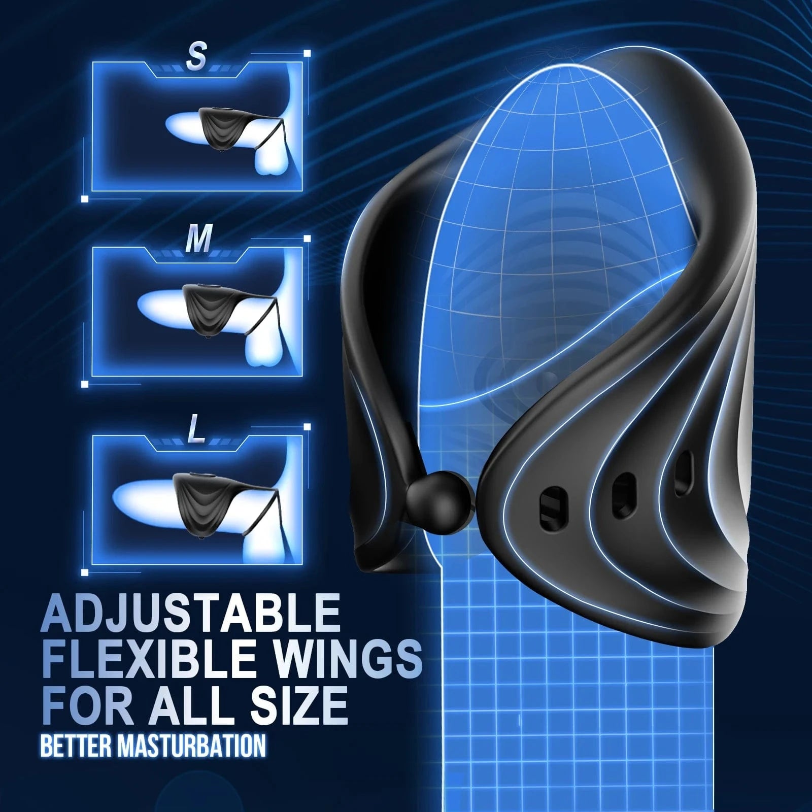 App Wireless Control Cock Ring Adjustable Vibrator Male Penis Trainer 7 App Wireless Control Cock Ring Adjustable Vibrator Male Penis Trainer