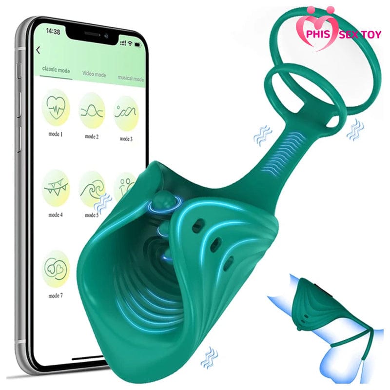 App Wireless Control Cock Ring Adjustable Vibrator Male Penis Trainer 9 App Wireless Control Cock Ring Adjustable Vibrator Male Penis Trainer