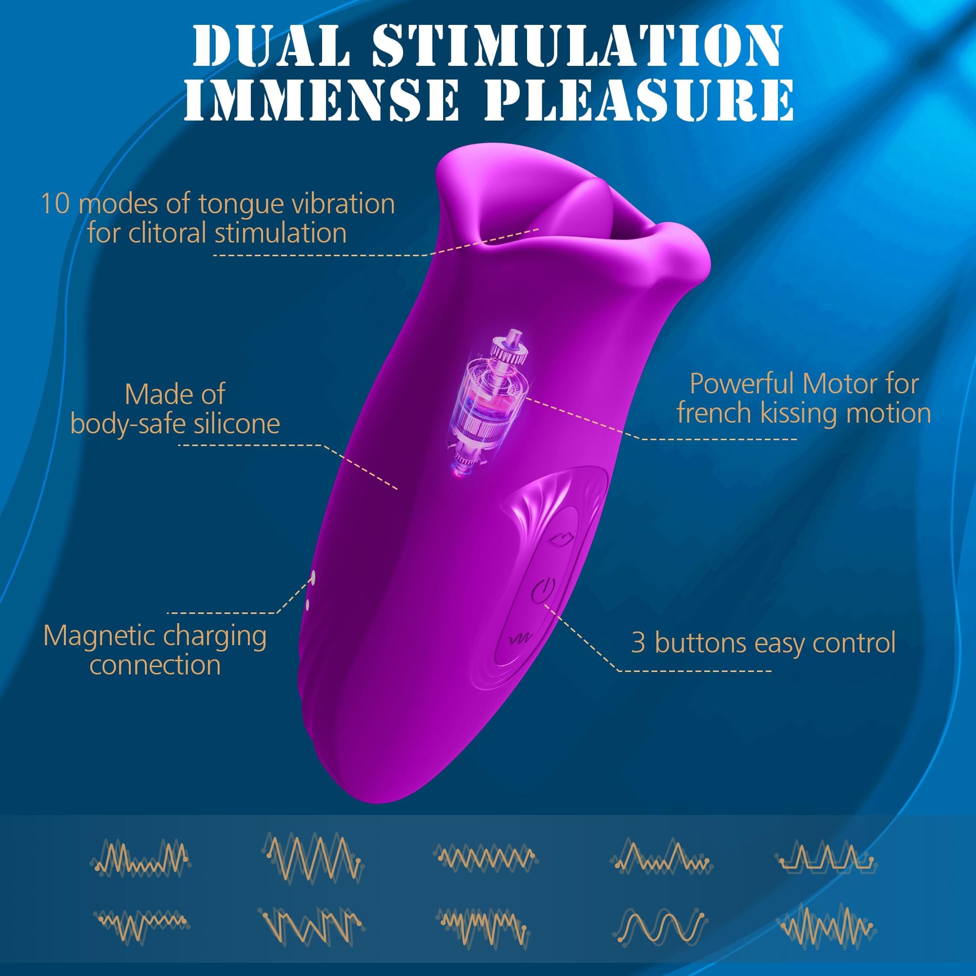 Rose Muncher 10 Biting & 10 Vibrating Modes Stimulate Nipple Clitoral Women Vibrator 9 Rose Muncher 10 Biting & 10 Vibrating Modes Stimulate Nipple Clitoral Women Vibrator