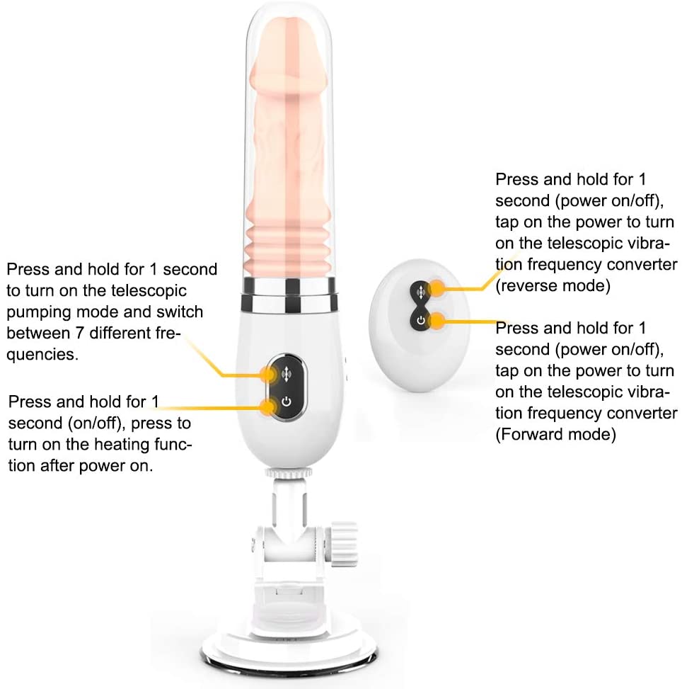 Lurevibe - Small Dildo Machine Suction Cup Vibrant Toys with Remote Control 3 Lurevibe - Small Dildo Machine Suction Cup Vibrant Toys with Remote Control