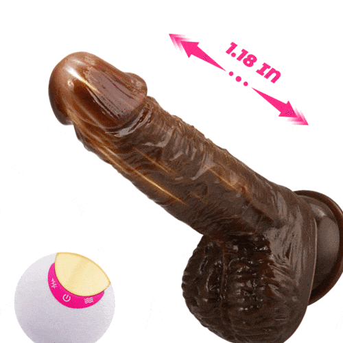 Lurevibe - 8 Thrusting Vibrating Simulation Penis Wireless Vibration Dildo