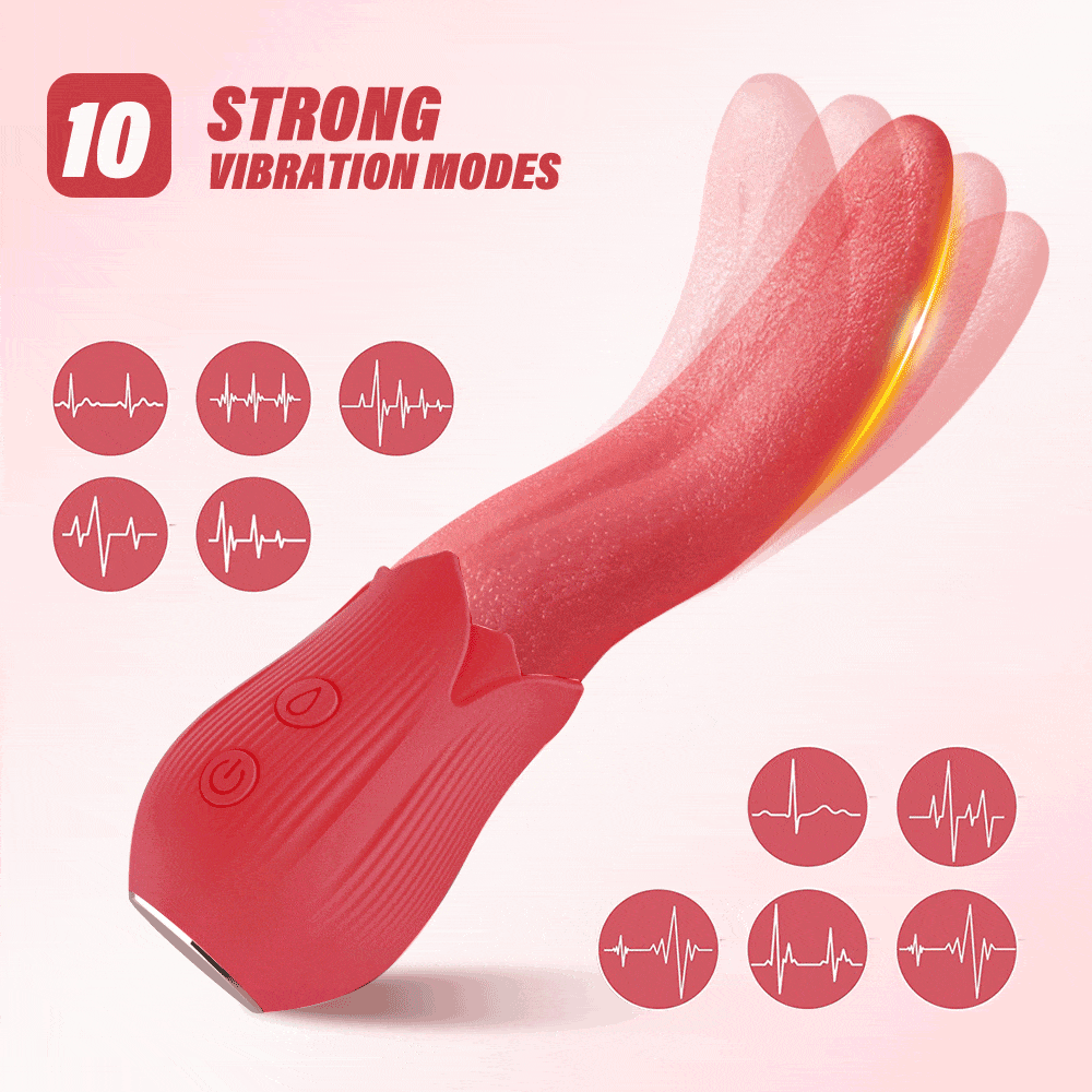 Lurevibe - Upgraded Rose - 20 Frequency Tongue Licking Vibrator 4 Lurevibe - Upgraded Rose - 20 Frequency Tongue Licking Vibrator