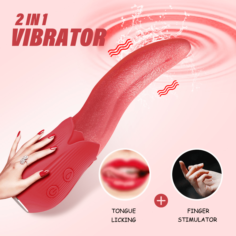 Lurevibe - Upgraded Rose - 20 Frequency Tongue Licking Vibrator 5 Lurevibe - Upgraded Rose - 20 Frequency Tongue Licking Vibrator