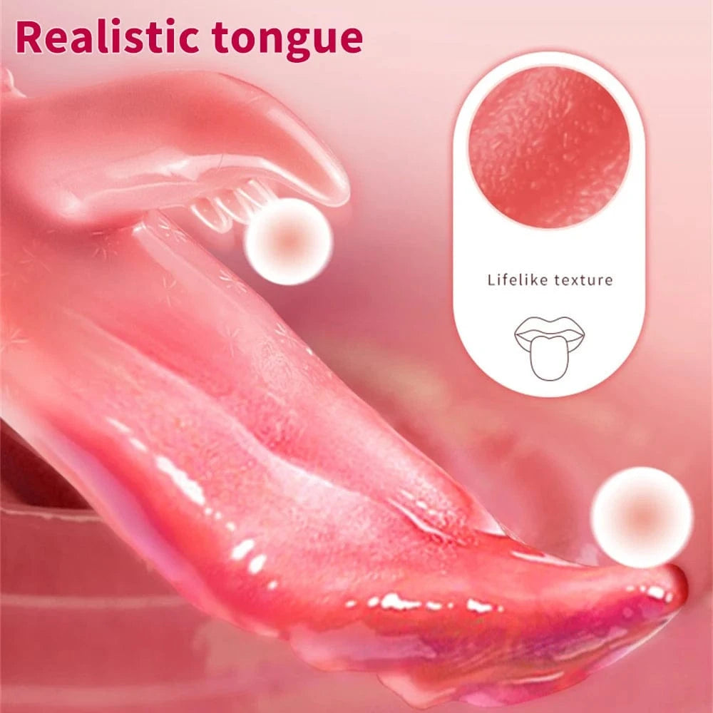 G-spot Clitoral Stimulation 12 Frequency Simulation Tongue Vaginal Massage Vibrator 5 G-spot Clitoral Stimulation 12 Frequency Simulation Tongue Vaginal Massage Vibrator