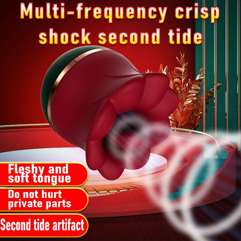 2 In 1 Rose Kiss Tongue Licking Rose Flower Vibrator 4 2 In 1 Rose Kiss Tongue Licking Rose Flower Vibrator