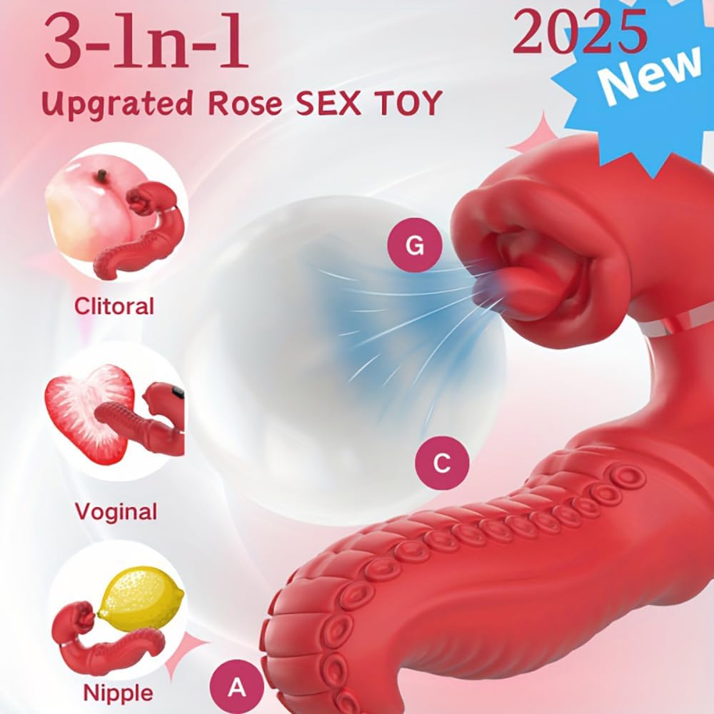 Octopus Tongue Licking Swing Clitoris G Spot Vibrator 4 Octopus Tongue Licking Swing Clitoris G Spot Vibrator