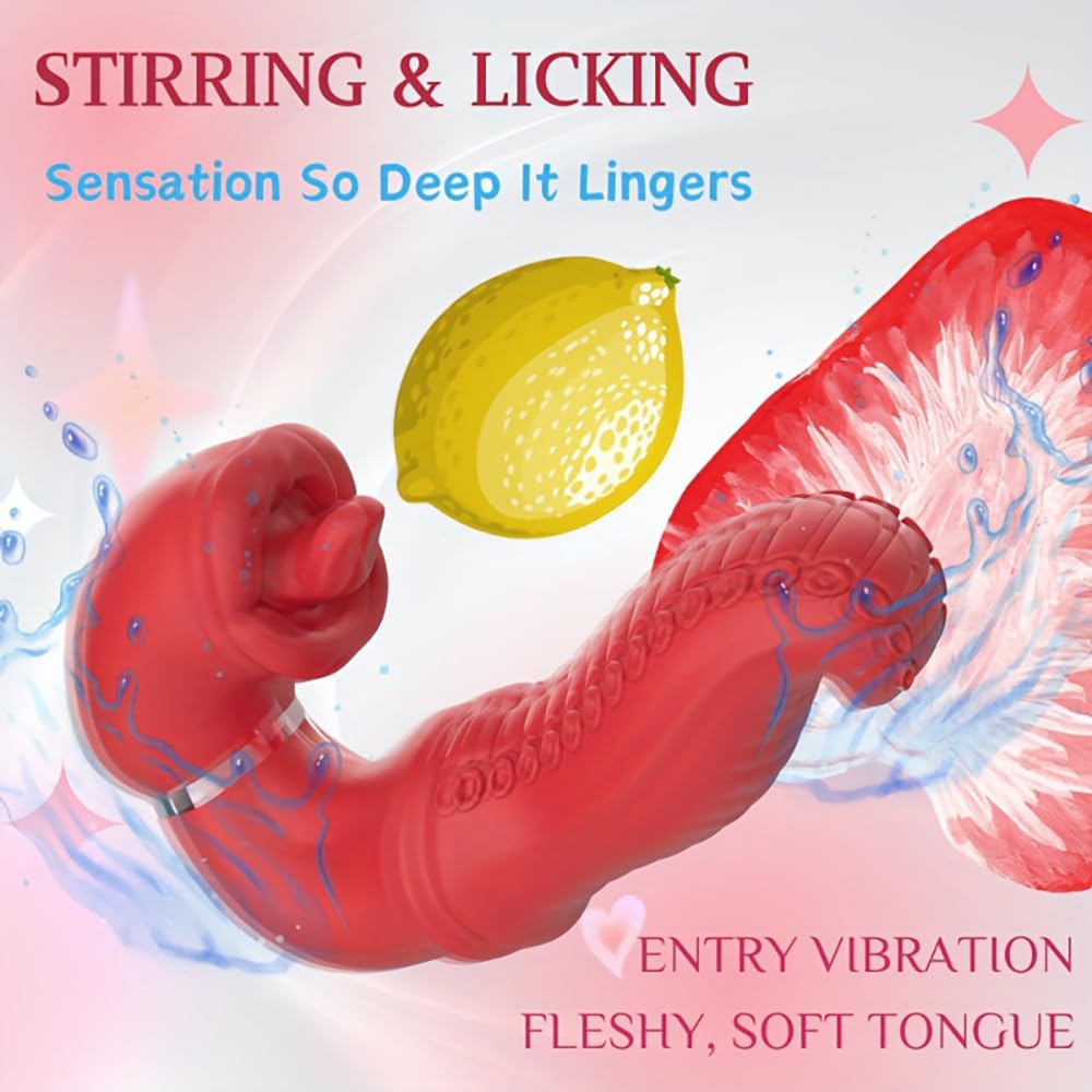 Octopus Tongue Licking Swing Clitoris G Spot Vibrator 5 Octopus Tongue Licking Swing Clitoris G Spot Vibrator