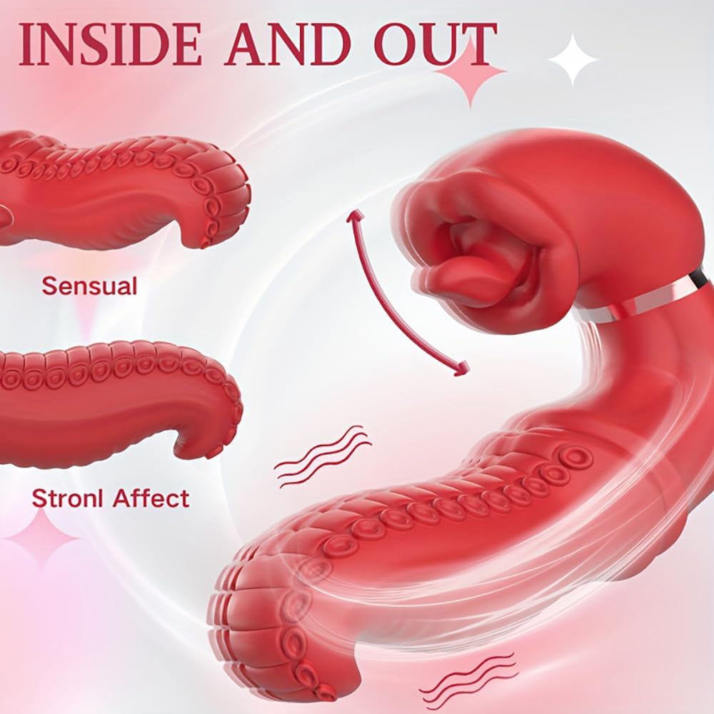 Octopus Tongue Licking Swing Clitoris G Spot Vibrator 6 Octopus Tongue Licking Swing Clitoris G Spot Vibrator