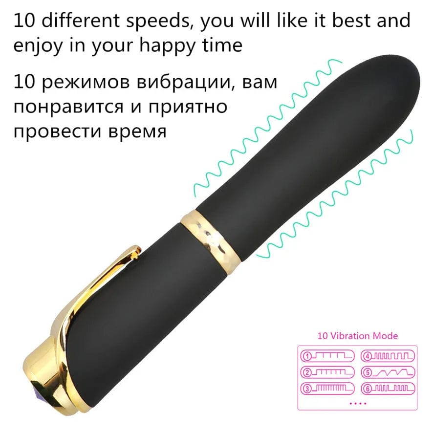 Lurevibe 10 Speed Pen-shaped G-spot Vibrating Dildo Magic Massager 5 Lurevibe 10 Speed Pen-shaped G-spot Vibrating Dildo Magic Massager