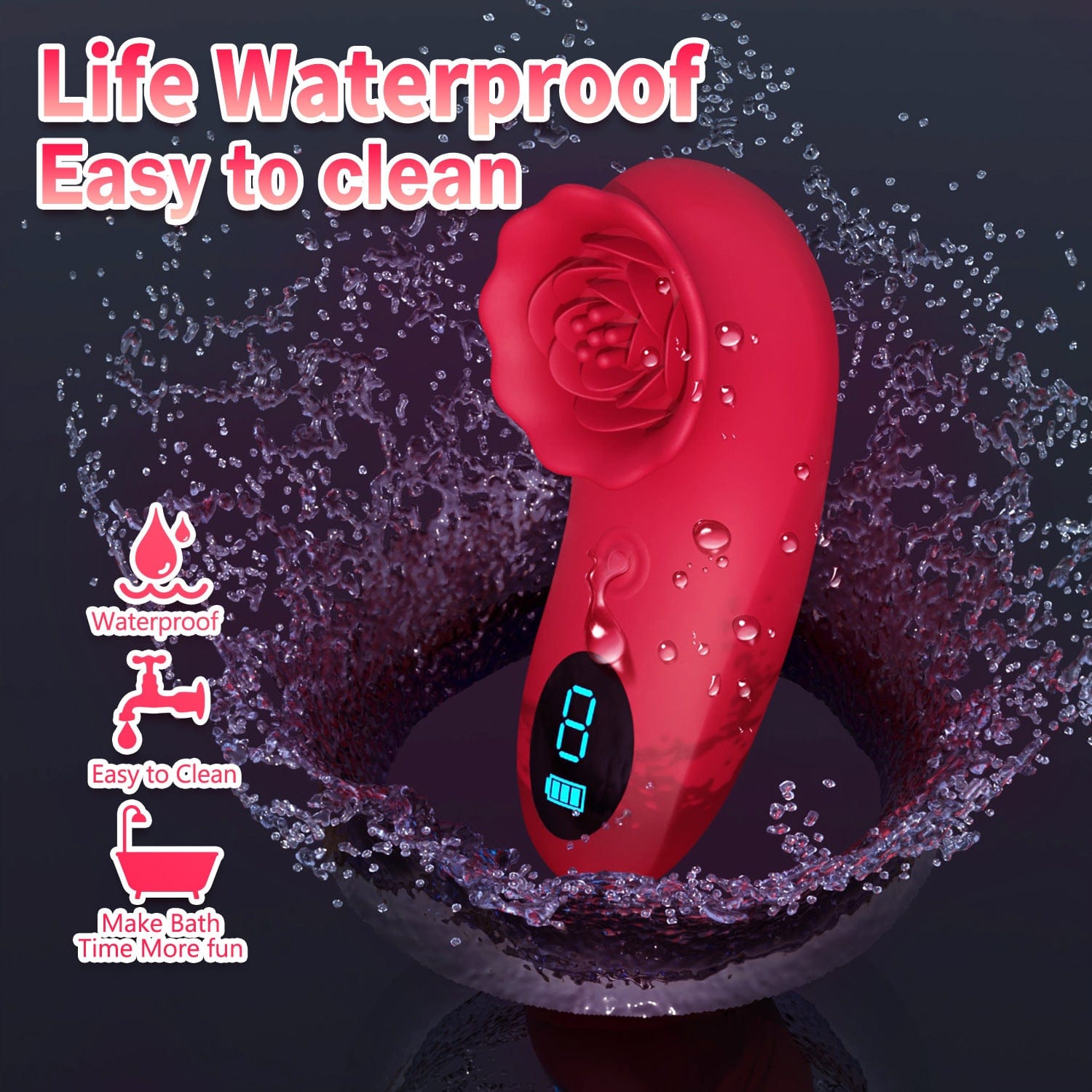 Rose Sex Toy Mini Vibrator for Womens Tapping Vibrating sex toy 5 Rose Sex Toy Mini Vibrator for Womens Tapping Vibrating sex toy