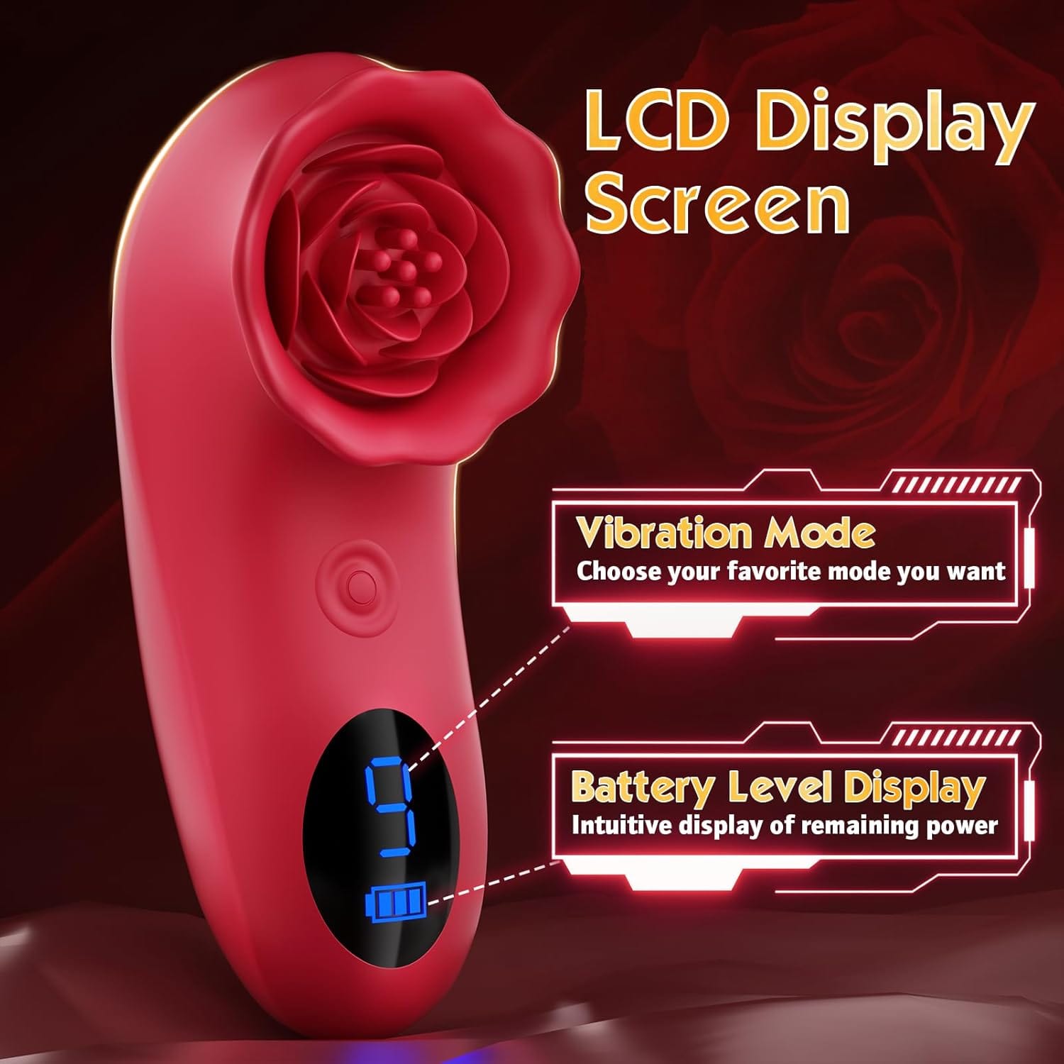 Rose Sex Toy Mini Vibrator for Womens Tapping Vibrating sex toy 6 Rose Sex Toy Mini Vibrator for Womens Tapping Vibrating sex toy