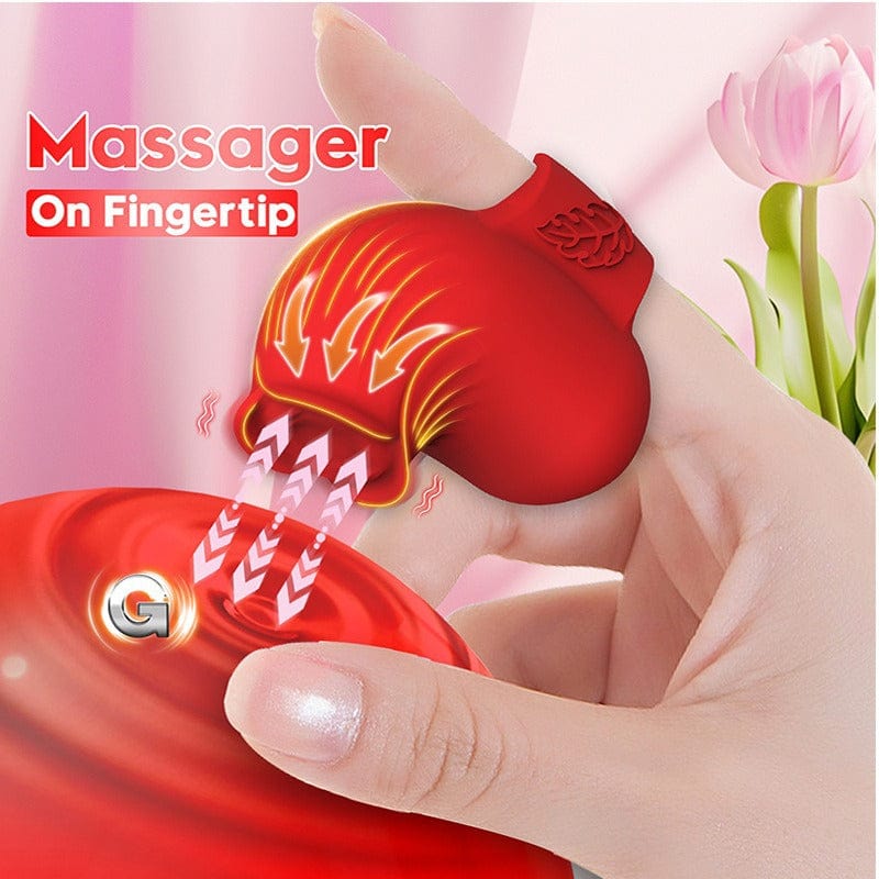 Mini Rose Finger Vibrator Clitoral stimulation for Couples flirting 4 Mini Rose Finger Vibrator Clitoral stimulation for Couples flirting