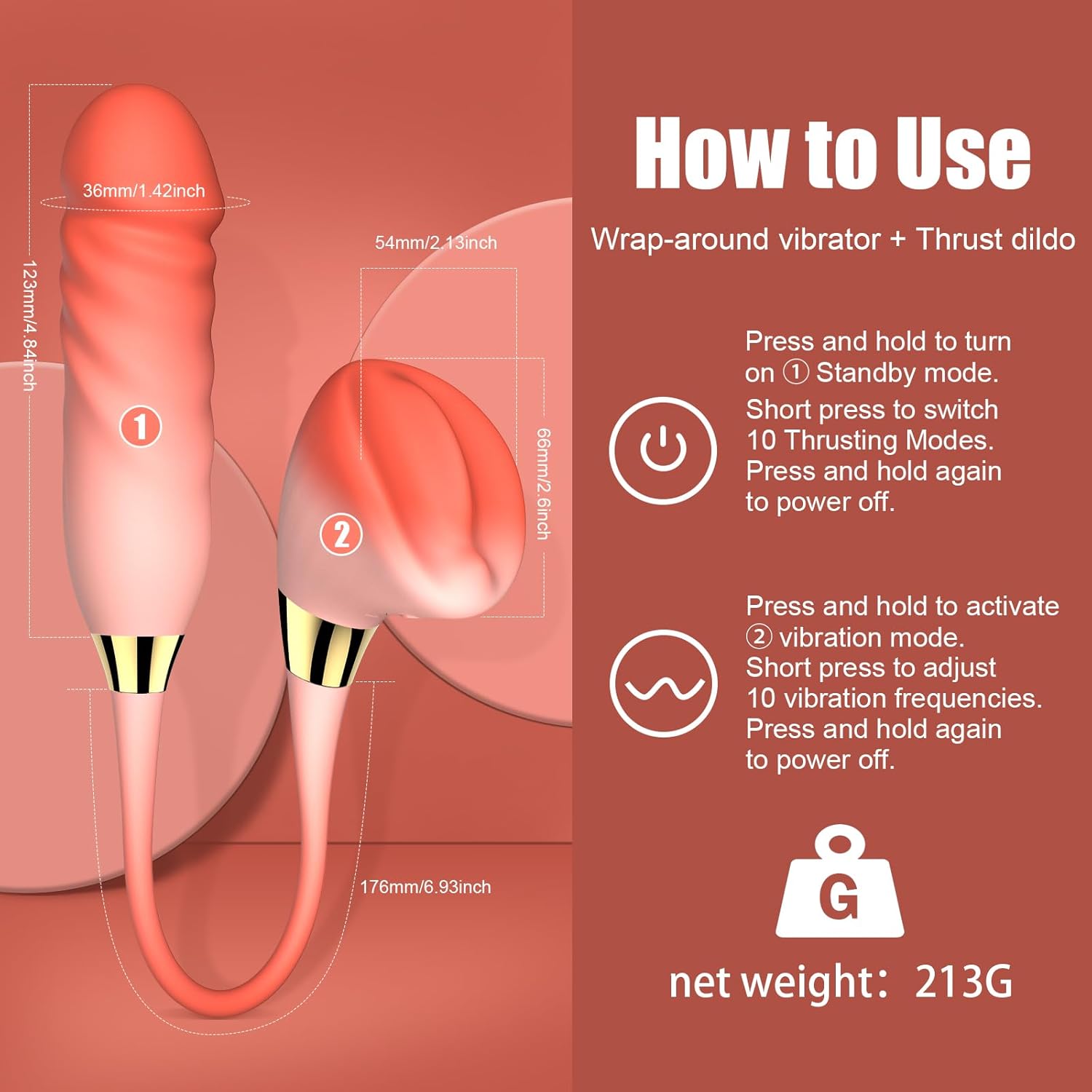 Mushroom 2 Pro Clit Nipple Vibration G Spot Thrusting Vibrator 7 Mushroom 2 Pro Clit Nipple Vibration G Spot Thrusting Vibrator