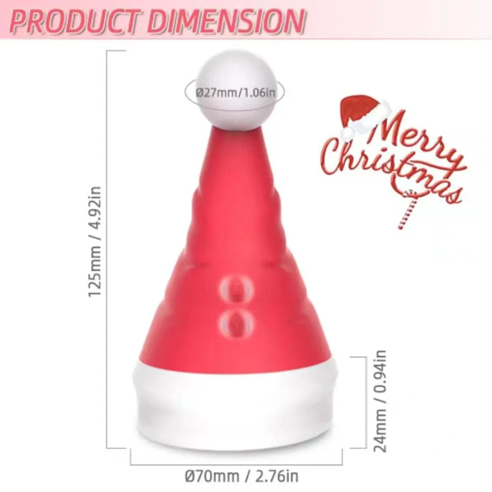 Lurevibe - Santa Hat Vibrator 15 Speed Cunnilingus Masturbator Clit G-Spot Stimulator For Christmas 7 Lurevibe - Santa Hat Vibrator 15 Speed Cunnilingus Masturbator Clit G-Spot Stimulator For Christmas
